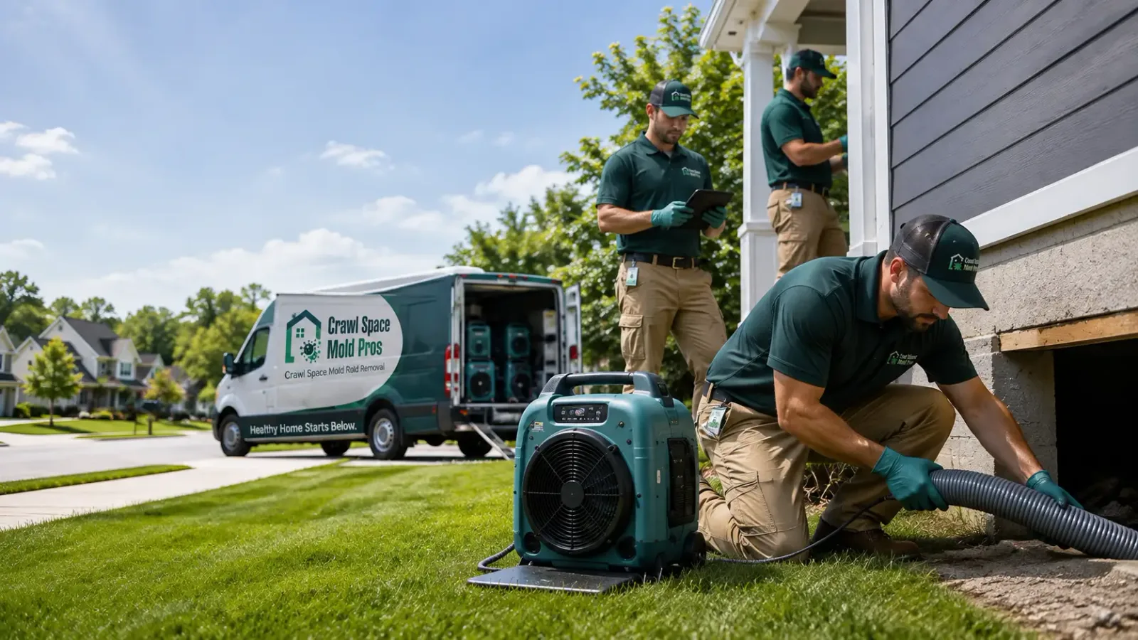 Crawl Space Mold Removal in Hessel, MI